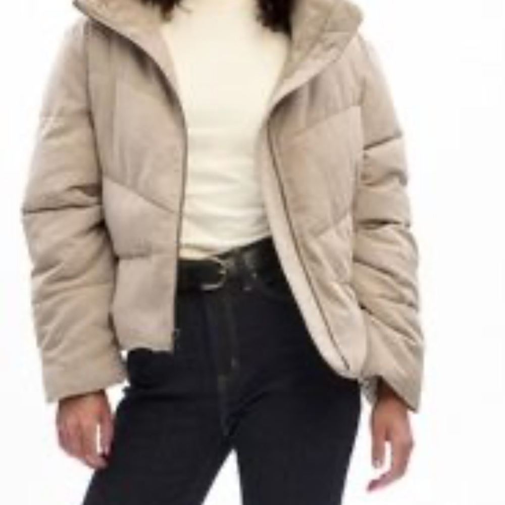 GAP VINTAGE Quilted Fleece Tan Jacket